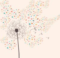 Spring dandelion illustration N2