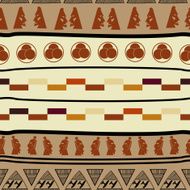 Seamless pattern with african elements