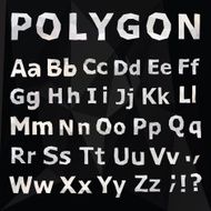 Alphabet Polygonal font set N4