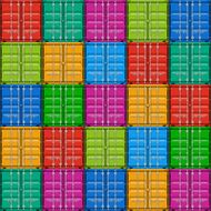 Freight shipping stacked cargo containers