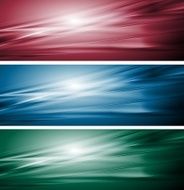 Bright abstract banners