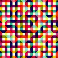 pattern of colored geometric elements N6