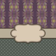 Vintage vector ethnic frame N13
