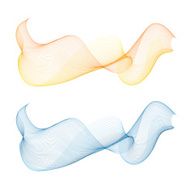 Abstract wave design set