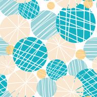 Texture circles abstract seamless pattern background