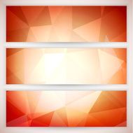 Abstract geometric trianglular banners set N11