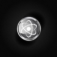 Molecule atom icon N2