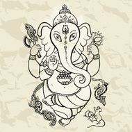 Ganesha Hand drawn illustration N18