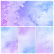Colorful watercolor painting background N143