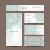 Set of abstract creative business cards design N9