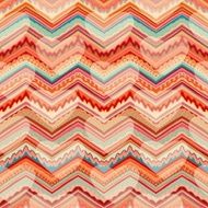 Seamless vector zigzag pattern with hearts