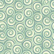 Green abstract seamless pattern with swirls