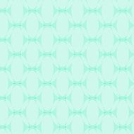 Oval White Abstract Pattern on Blue