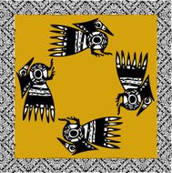 ancient pattern Vector illustration N145