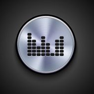 vector metal icon on gray background Eps10 N54