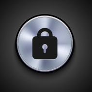 vector metal icon on gray background Eps10 N55