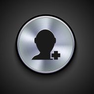vector metal icon on gray background Eps10 N57