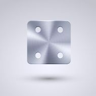 Vector full metal icon on blue background Eps10 N98