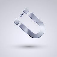 Vector full metal icon on blue background Eps10 N99