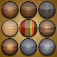 Vector creative circle app set N2