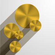 Vector circle metal icon background Eps10