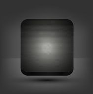 Vector metal app icon on gray background Eps 10