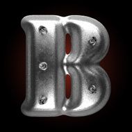 vector metal construction figure b N2