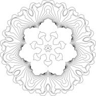 gothic style pattern of curves