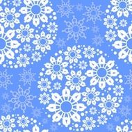 blue seamless pattern with snowflakes N3