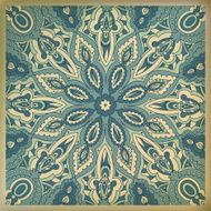 Beautiful ornament for Christmas card vector