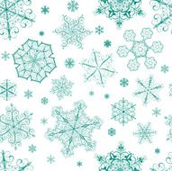 Christmas seamless pattern from snowflakes N42