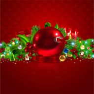 Christmas Banner With Decorations N2