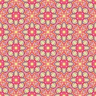 nature pattern with pink flowers