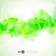 Light green vector abstract polygonal background