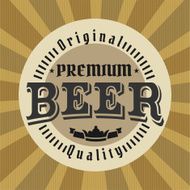 Retro Styled Beer Label N50