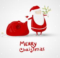 Santa and Bag