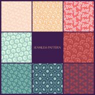 Seamless floral pattern set N32