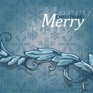 Vintage background with snowflakes