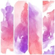 Set of Colorful water color painting background N634