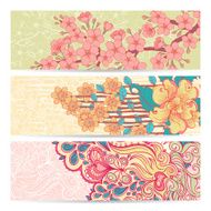 set of three horizontal banners N2