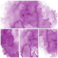 Set of Colorful water color painting background N635