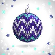 Knitted Christmas Ball N26