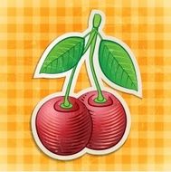 cherry sticker