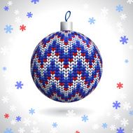 Knitted Christmas Ball N27