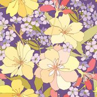 Spring flower seamless background N2