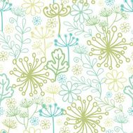 Mysterious green garden seamless pattern background