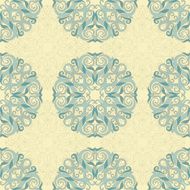 seamless leaf turquoise pattern