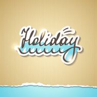 summer holiday inscription vector eps 10 N2