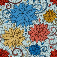 Seamless flowers pattern N14