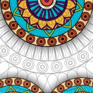 Vintage ethnic background N8